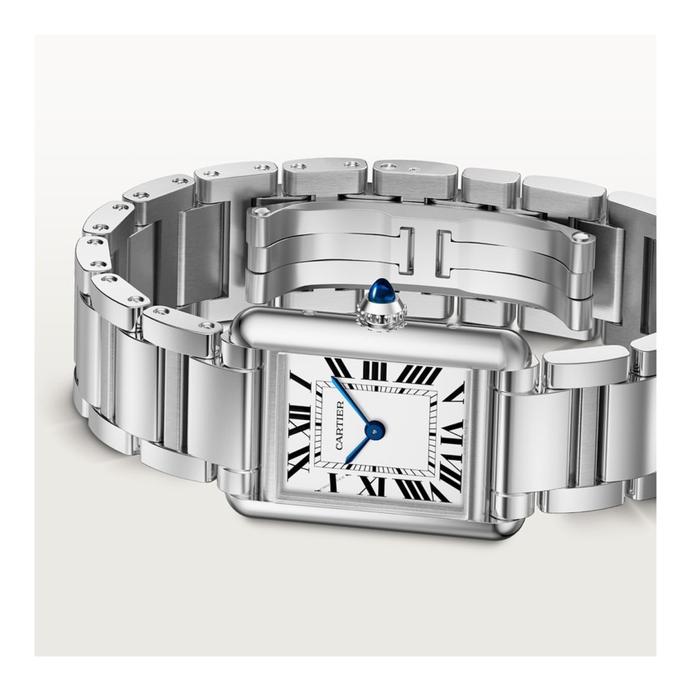 Cartier Tank Must Large Model Paslanmaz Çelik Kuvars