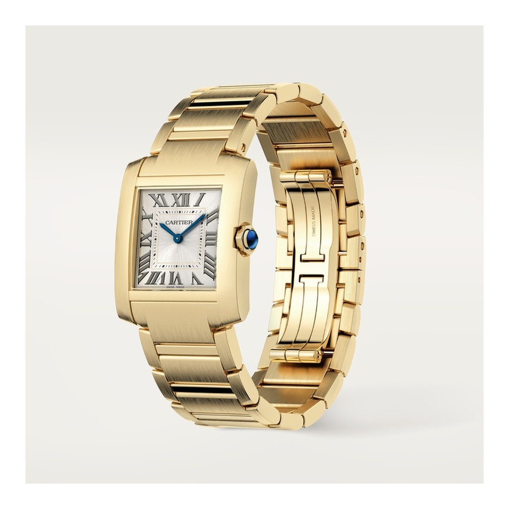 Cartier Tank Française Medium Model Paslanmaz Çelik Kordon