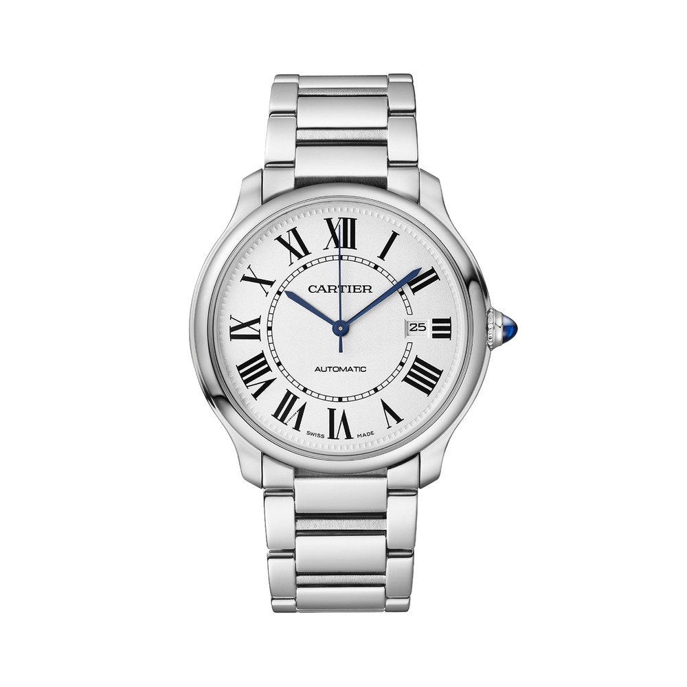 Cartier Ronde Must de Cartier 40mm Otomatik Çelik Kumral Deri