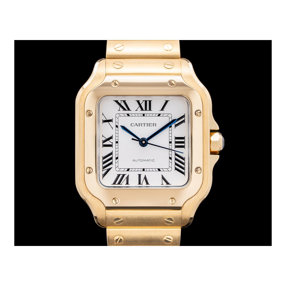 Cartier Santos de Cartier 18K Sarı Altın & Çelik İki Tonlu Medium