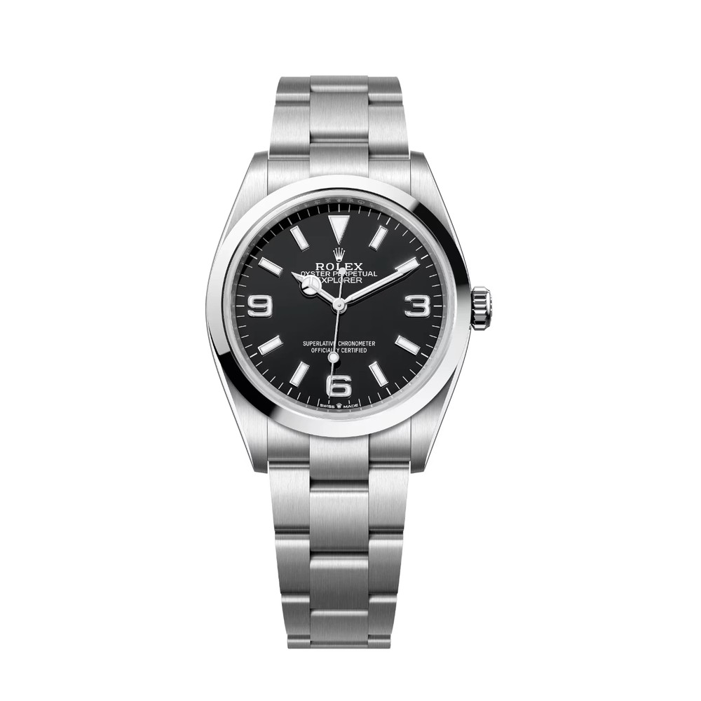 Rolex Explorer 36mm Oystersteel Siyah Kadran