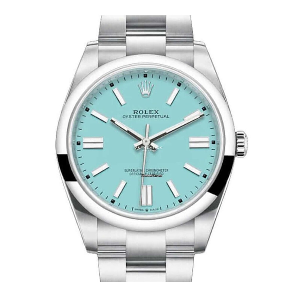 Rolex Oyster Perpetual 41mm Turkuaz Mavi 'Tiffany' Kadran