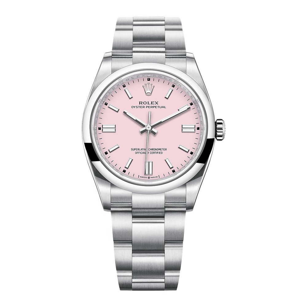 Rolex Oyster Perpetual 36mm Şeker Pembesi 'Candy Pink' Kadran