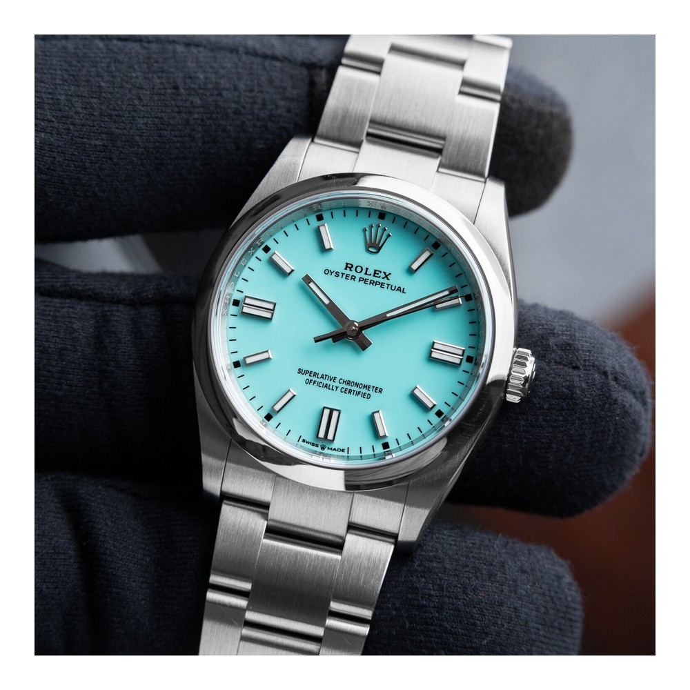 Rolex Oyster Perpetual 36mm Turkuaz Mavi Kadran