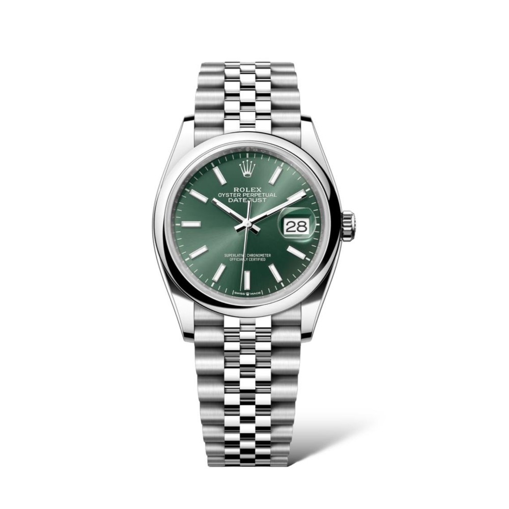 Rolex Datejust 36mm Klasik Yeşil Kadran Oyster