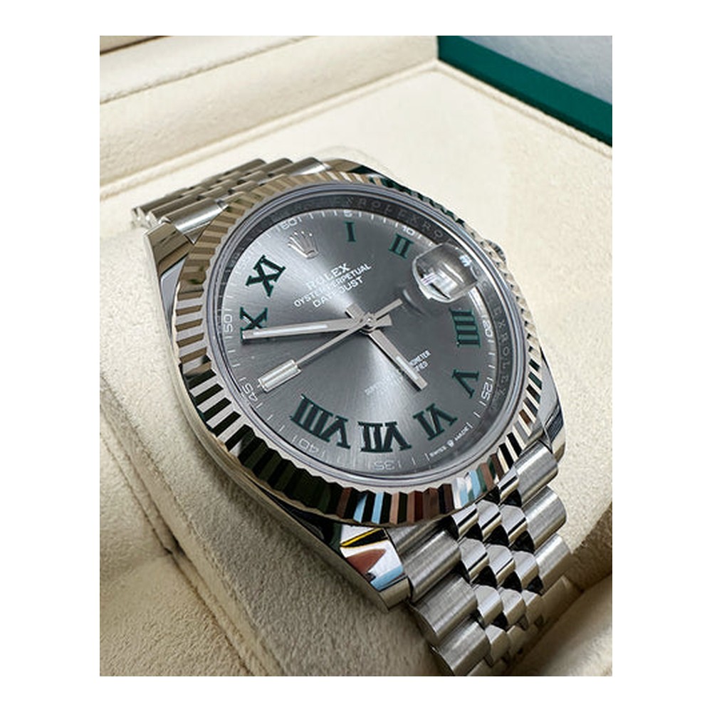 Rolex Datejust 41mm Wimbledon Yeşil Romen Rakamlı