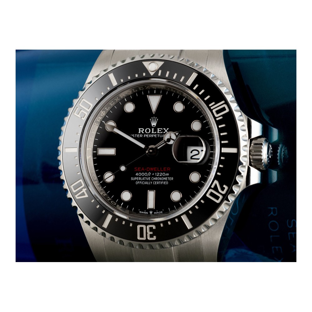 Rolex Sea-Dweller 43mm Oystersteel & Siyah Kadran Kırmızı Yazı