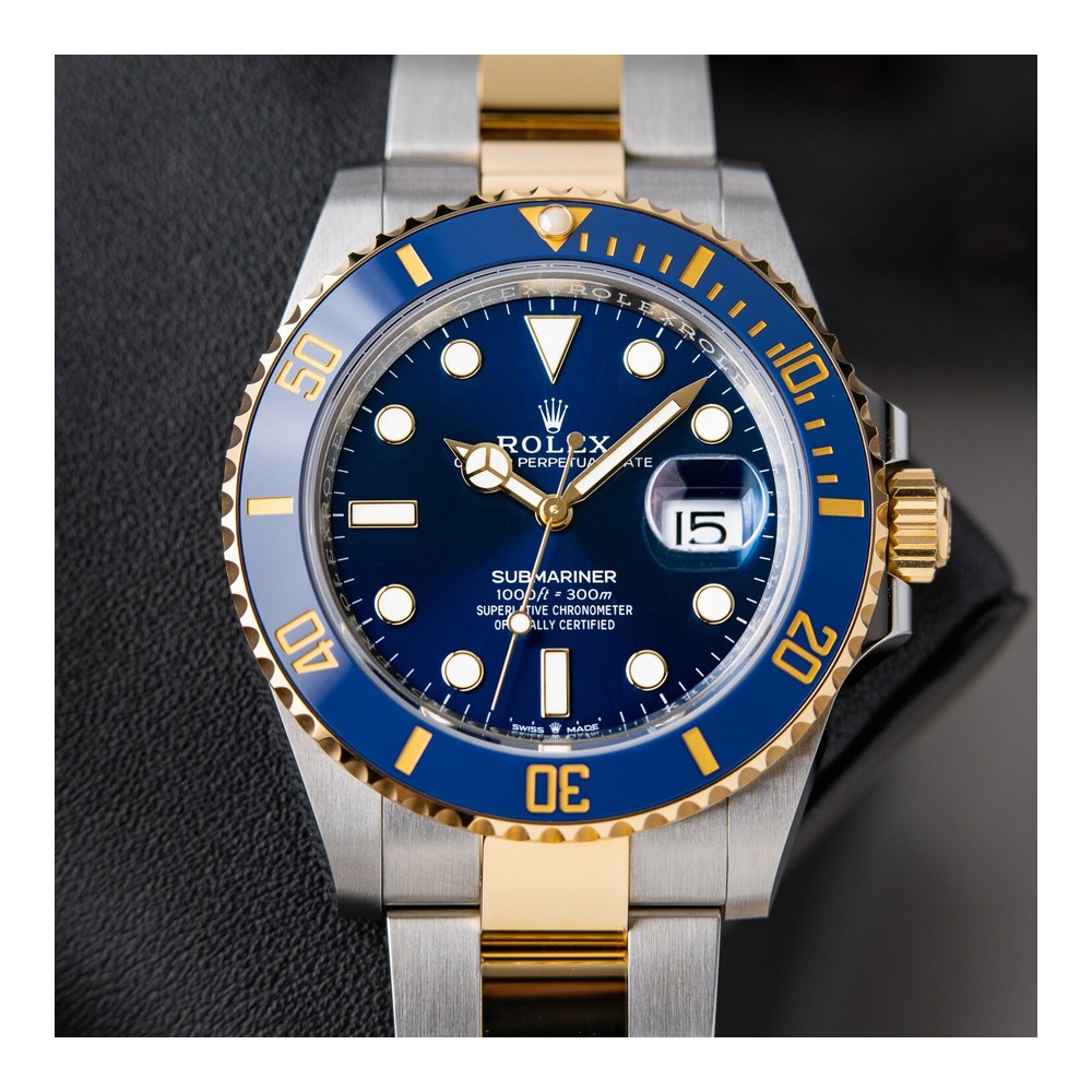 Rolex Submariner Date 41mm Bluesy 18K Sarı Altın & Çelik Mavi Kadran