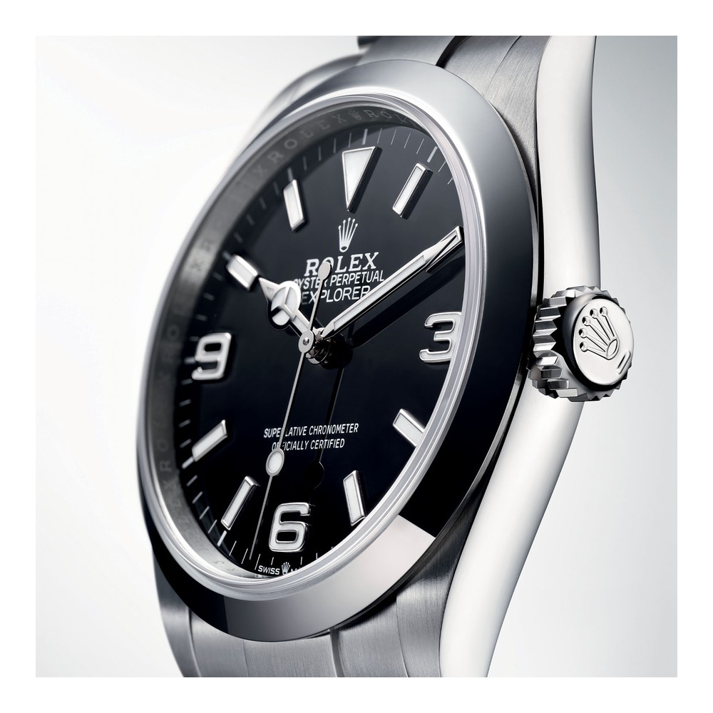 Rolex Explorer 40mm Oystersteel Siyah Kadran